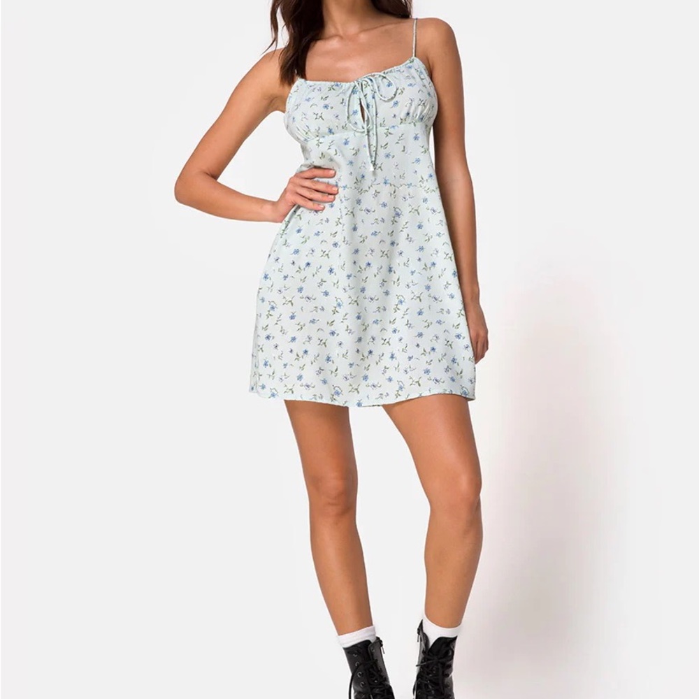 Notel Rocks KUMALA DRESS IN PRETTY PETAL GREEN size S - Picture 5 of 5